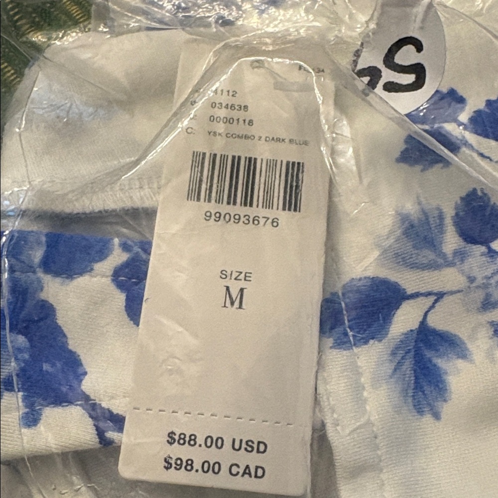 Anthropologie: Maeve NWT Floral Blue and White Peplum Top Size Medium - Picture 11 of 11